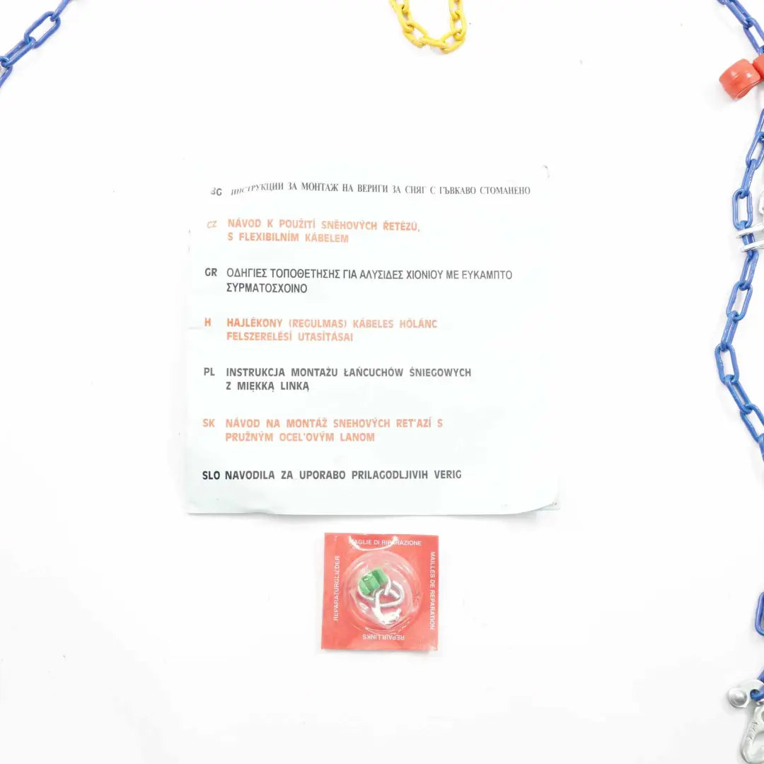  Genuine Catene Neve Ruote Strumento di Emergenza Neve R17 R18 R19 - SKU König T9 - Numero di parte König T9