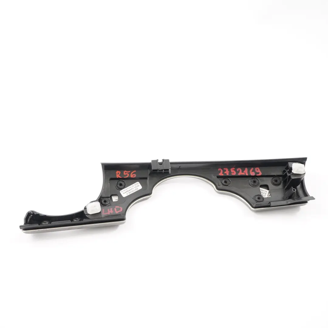 Cruscotto Pannello Rivestimento Lato Conducente Alluminio per Mini R55 R56 R57 con numero di parte 2752169 Mini R55 R56 R57 Cruscotto Pannello Rivestimento Lato Conducente Alluminio - SKU lhd-2752169 - Numero di parte 2752169