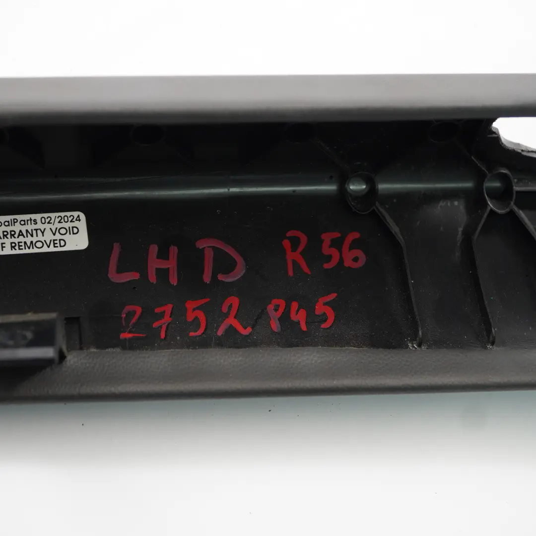 Knieschutz Abdeckung Trim Dash Beifahrerseite Dunkelgrau für Mini Cooper R56 mit Teilenummer 2752845 Mini Cooper R56 Knieschutz Abdeckung Trim Dash Beifahrerseite Dunkelgrau - SKU lhd-2752845 - Teilenummer 2752845