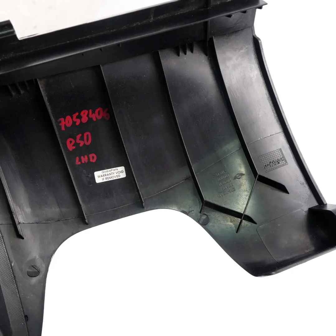 Trim Panel Bottom Driver Lower Dash Black to Mini Cooper R50 R52 R53 with Part number 7058406 Mini Cooper R50 R52 R53 Trim Panel Bottom Driver Lower Dash Black - SKU lhd-7058406 - Part number 7058406