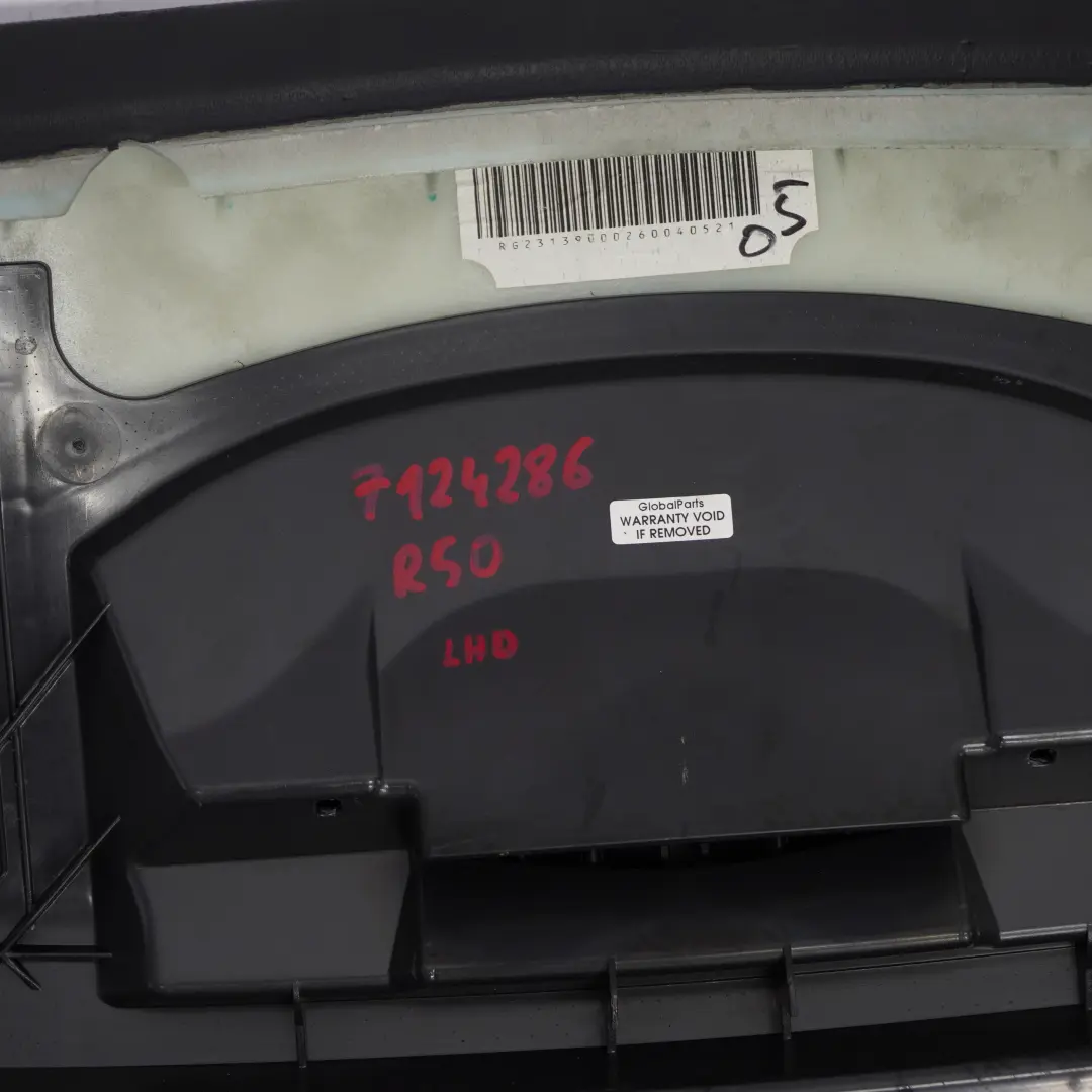 Verkleidung Instrumententafel Oben Panther Schwarz für Mini Cooper One R50 R52 R53 mit Teilenummer 7124286 Mini Cooper One R50 R52 R53 Verkleidung Instrumententafel Oben Panther Schwarz - SKU lhd-7124286 - Teilenummer 7124286