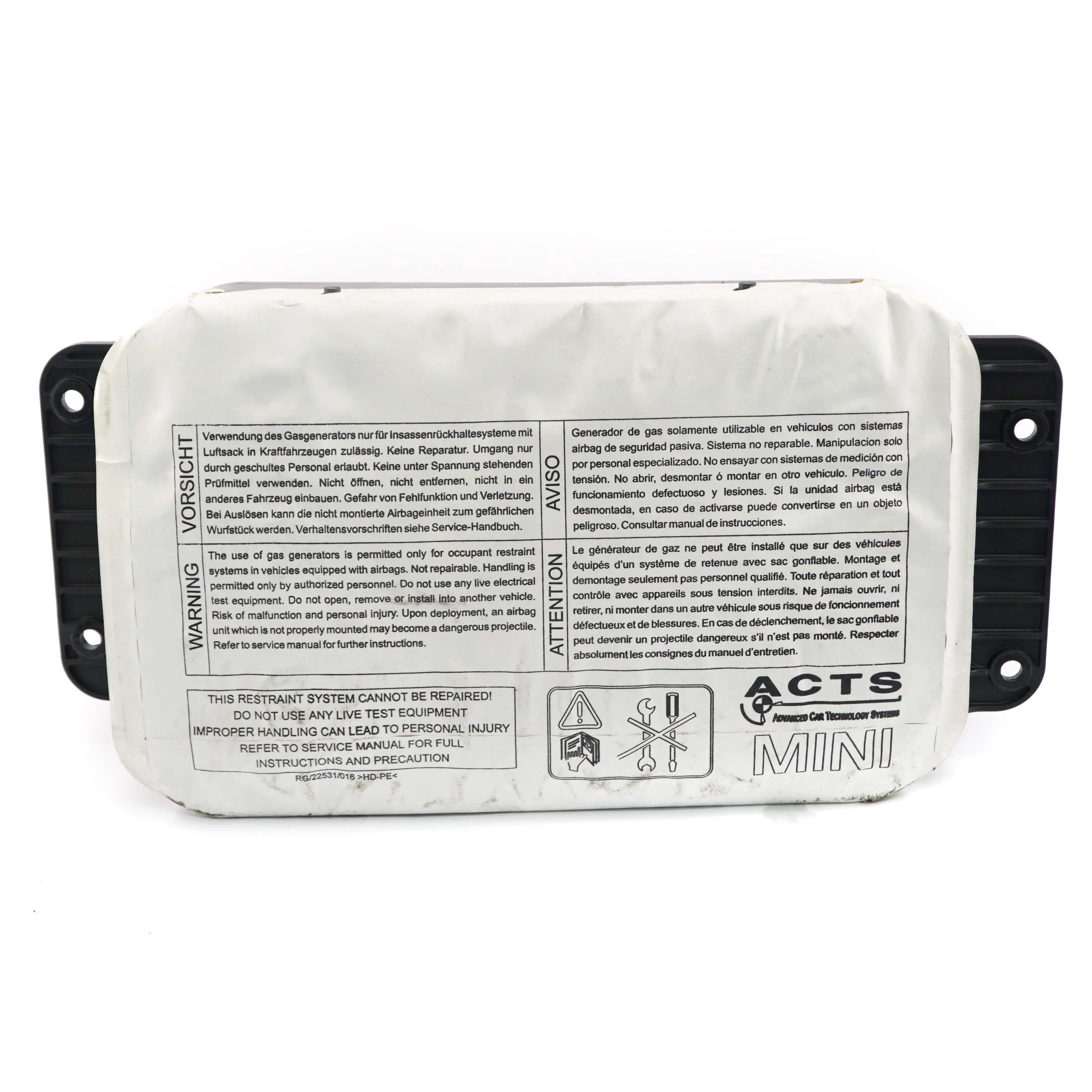 Mini Cooper R50 R52 R53 Airbag Module For Front Passenger Side Dashboard LHD