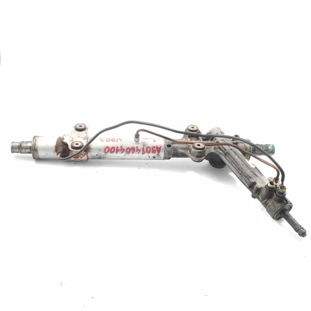 W903 Servolenkung Zahnstange Ritzelkasten Getriebeeinheit für Mercedes mit Teilenummer A9014604100 Mercedes W903 Servolenkung Zahnstange Ritzelkasten Getriebeeinheit - SKU lhd-A9014604100 - Teilenummer A9014604100