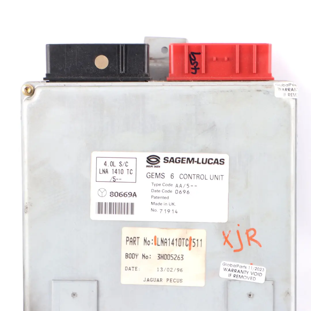 Jaguar XJR X300 4.0 Supercharged 320HP Engine Unit ECU Automatic - SKU LNA1410TC - Part number LNA1410TC