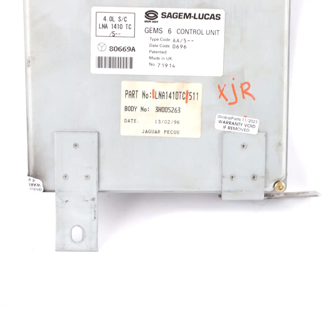 Jaguar XJR X300 4.0 Supercharged 320HP Engine Unit ECU Automatic - SKU LNA1410TC - Part number LNA1410TC
