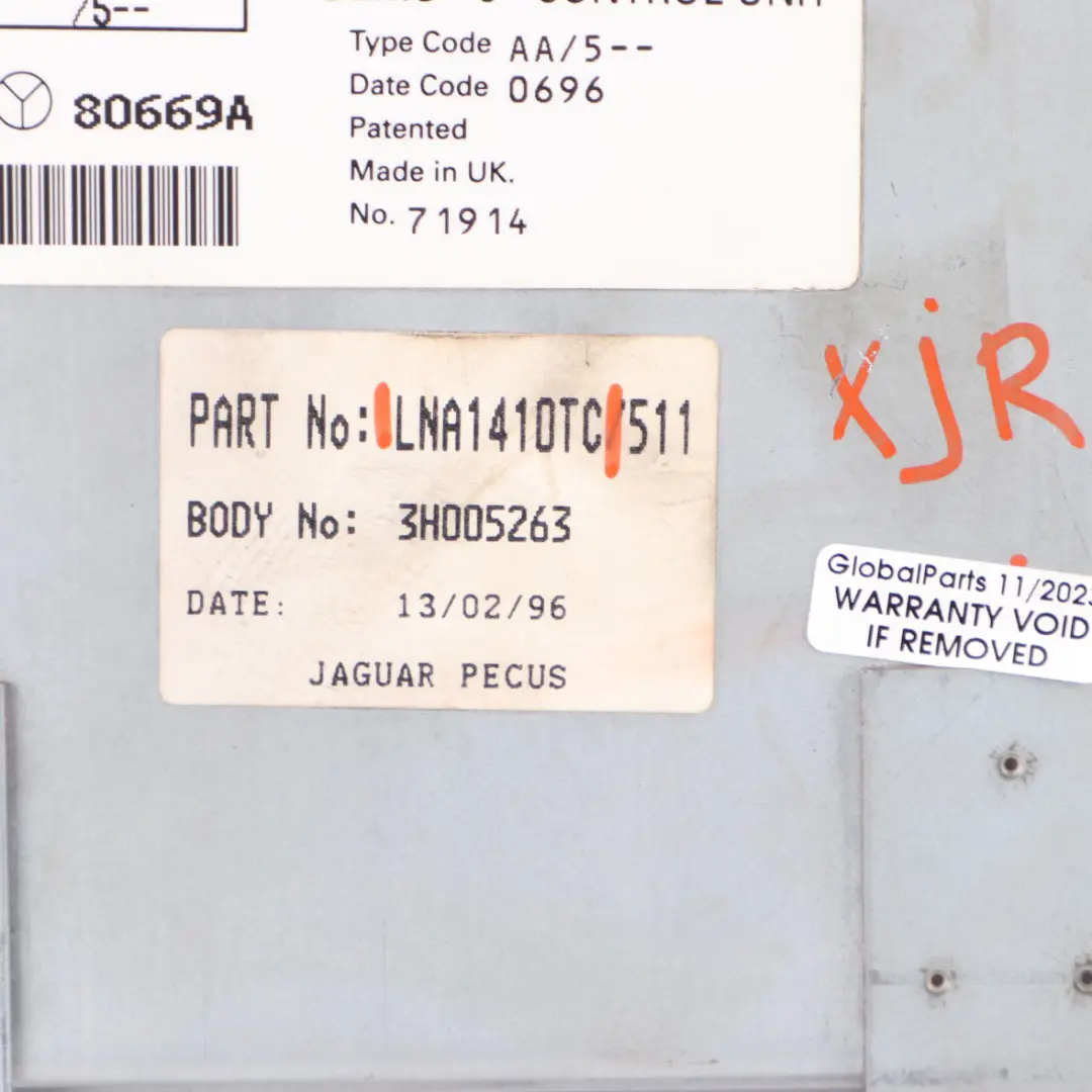 Jaguar XJR X300 4.0 Supercharged 320HP Engine Unit ECU Automatic - SKU LNA1410TC - Part number LNA1410TC