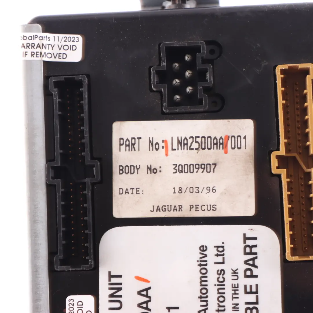 Jaguar XJ XJR XJ6 XJ12 X300 Body Processor Control Module ECU BCM Unit to with Part number LNA2500AA Jaguar XJ XJR XJ6 XJ12 X300 Body Processor Control Module ECU BCM Unit - SKU LNA2500AA - Part number LNA2500AA