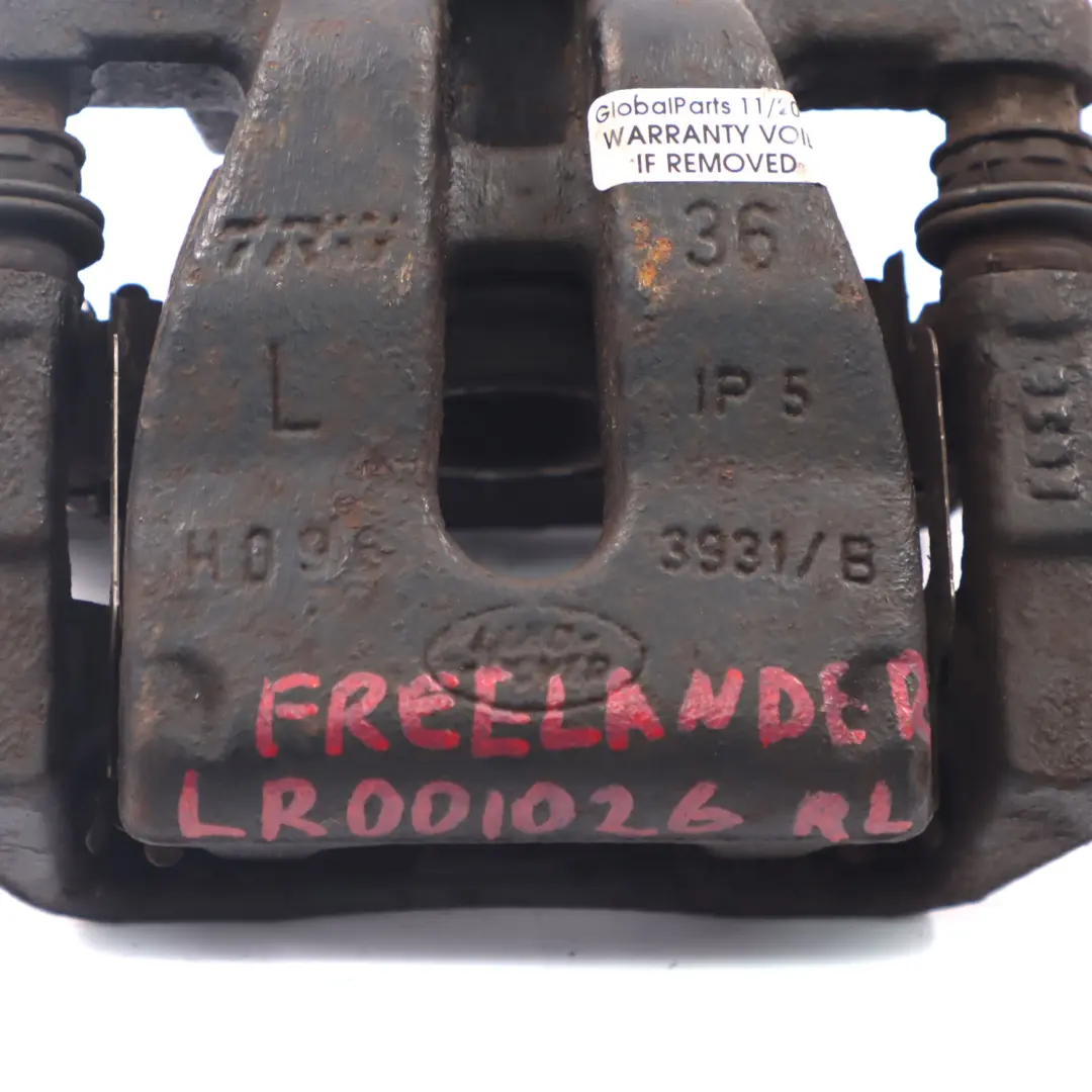Rear Brake Caliper Land Rover Freelander 2 Left N/S Brake Unit Housing Carrier - SKU LR001026 - Part number LR001026