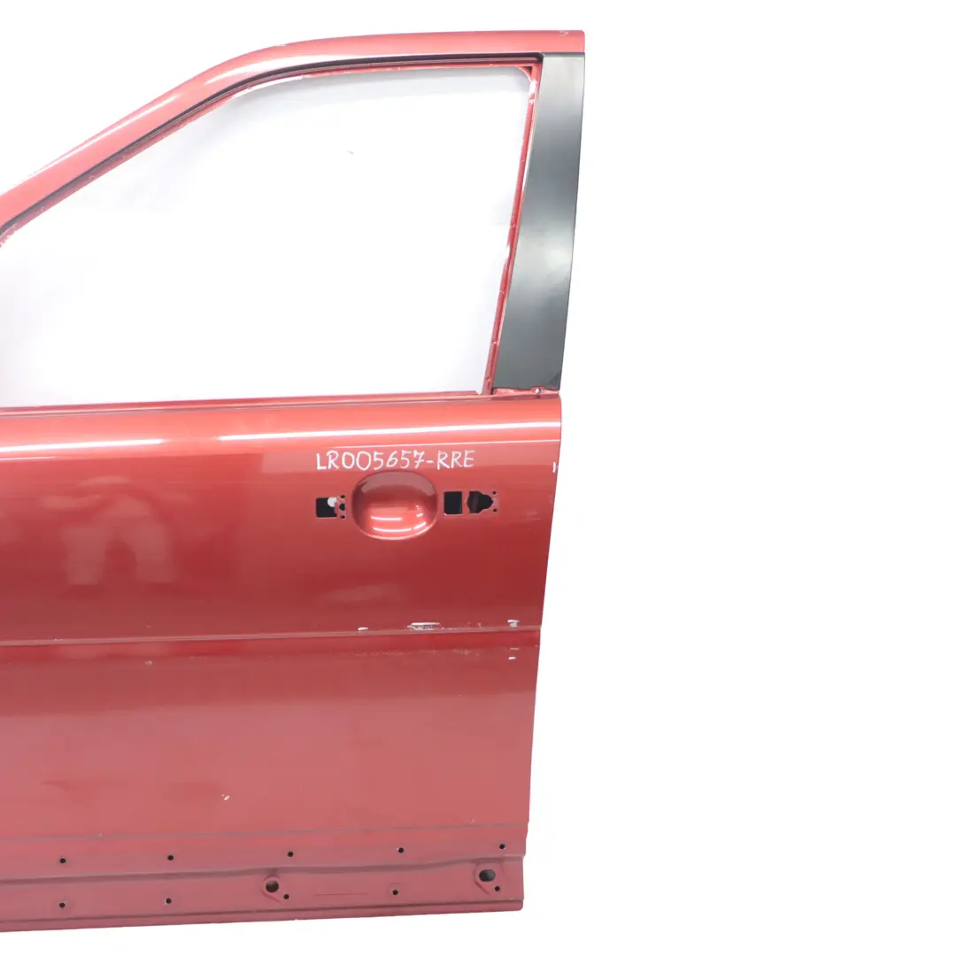 Door Front Left N/S Door Shell Rimini Red - 889 to Land Rover Freelander 2 with Part number LR005657 Land Rover Freelander 2 Door Front Left N/S Door Shell Rimini Red - 889 - SKU LR005657-RRE - Part number LR005657