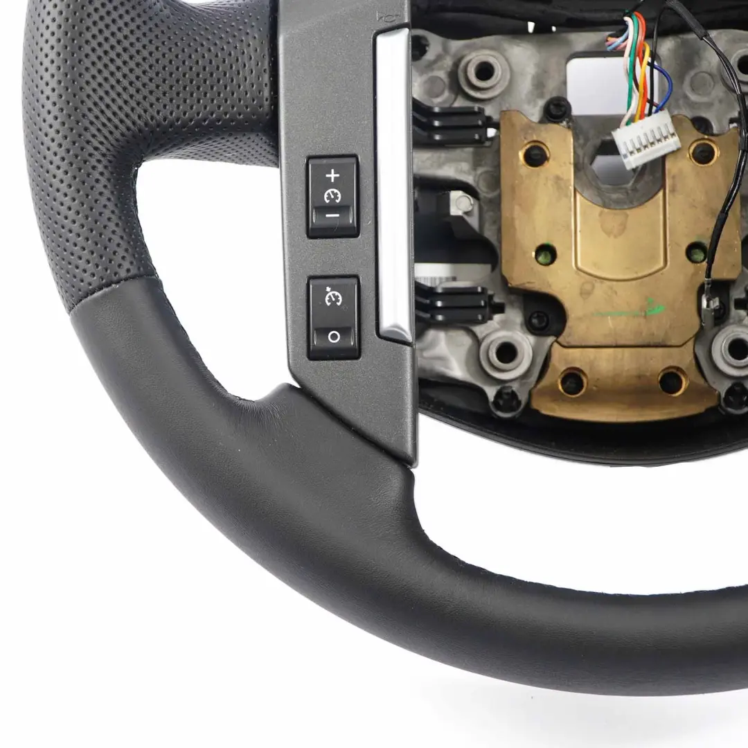 NUOVO Volante in pelle nera multifunzione per Land Rover Freelander 2 con numero di parte LR015338 Land Rover Freelander 2 NUOVO Volante in pelle nera multifunzione - SKU LR015338-1 - Numero di parte LR015338