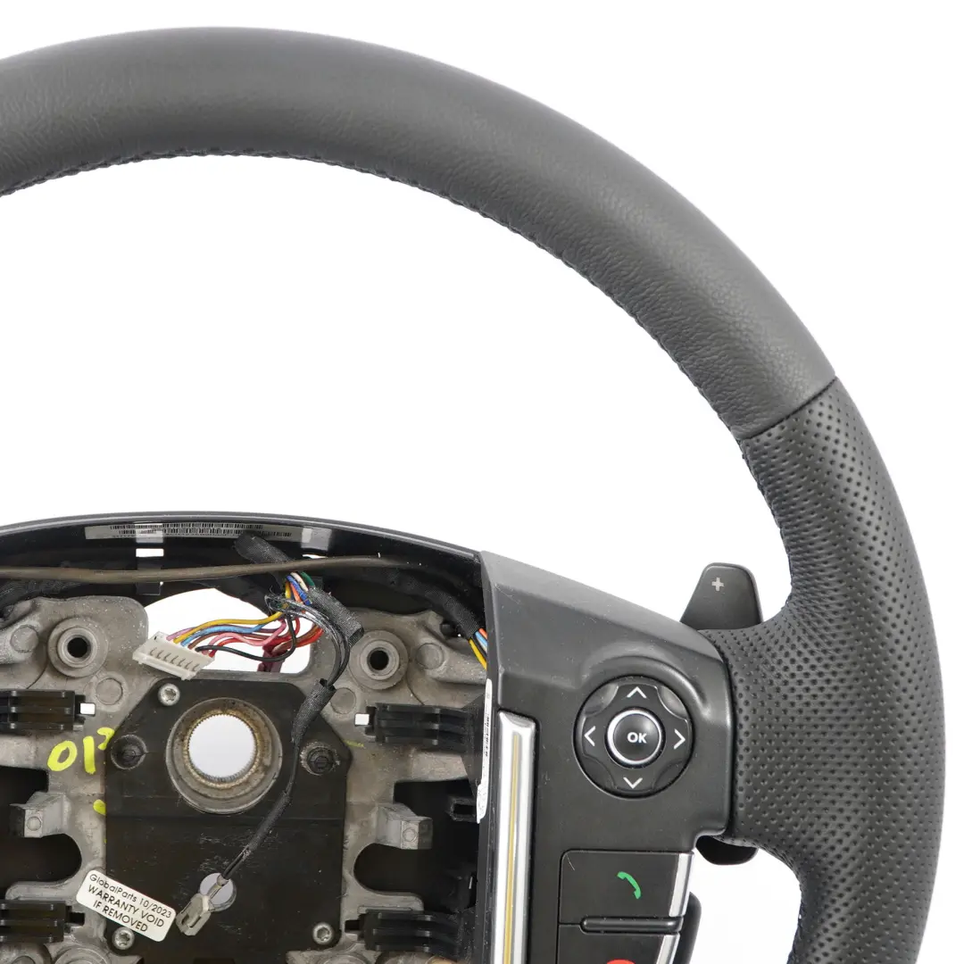 Leather Steering Wheel Multifunction to Land Rover Range Rover Sport L320 NEW Black with Part number LR016253-1 Land Rover Range Rover Sport L320 NEW Black Leather Steering Wheel Multifunction - SKU LR016253-1 - Part number LR016253-1