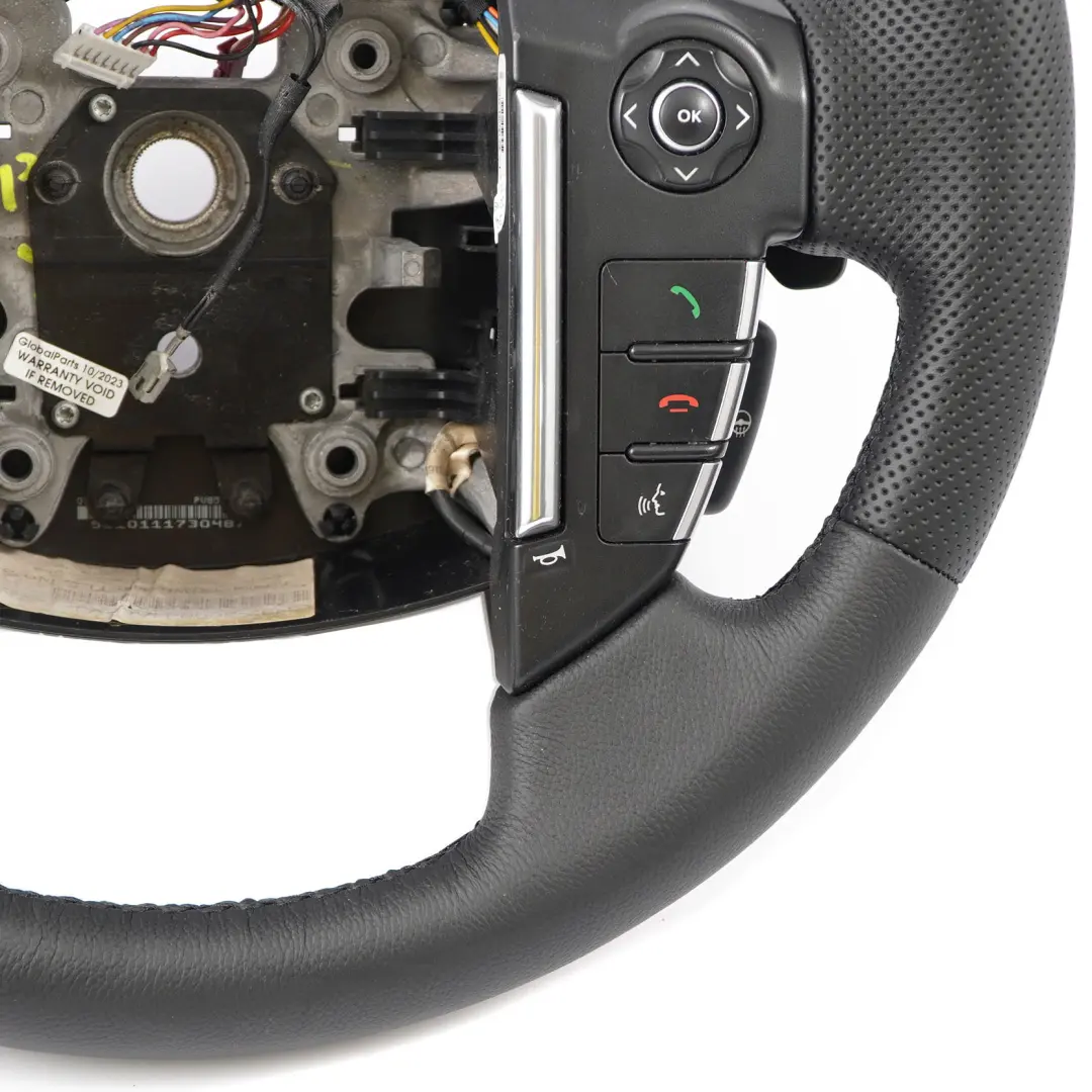 Land Rover Range Rover Sport L320 NEW Black Leather Steering Wheel Multifunction - SKU LR016253-1 - Part number LR016253-1