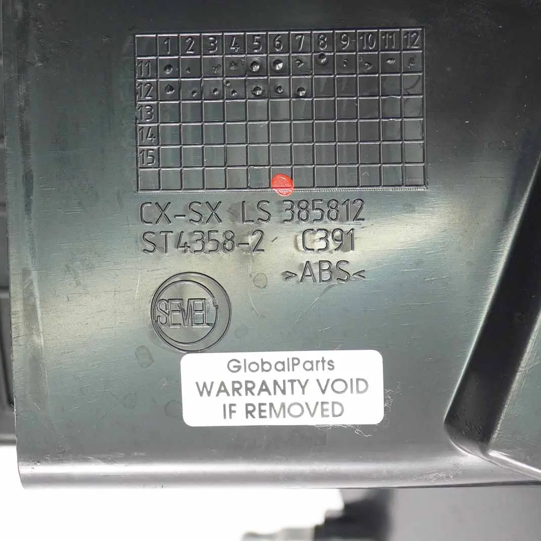 Bouche d'aération Fiat Ducato Peugeot Boxer Grille d'aération droite pour à propos du numéro de pièce LS385812 Bouche d'aération Fiat Ducato Peugeot Boxer Grille d'aération droite - SKU LS385812 - Numéro de pièce LS385812