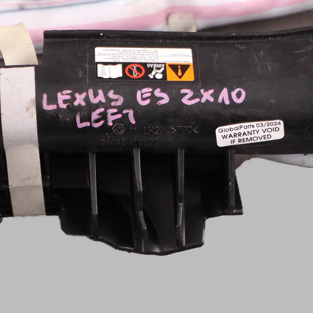 ZX10 Head Air Module Roof Curtain Left N/S to Lexus ES with Part number LSAL1031163 Lexus ES ZX10 Head Air Module Roof Curtain Left N/S - SKU LSAL1031163 - Part number LSAL1031163