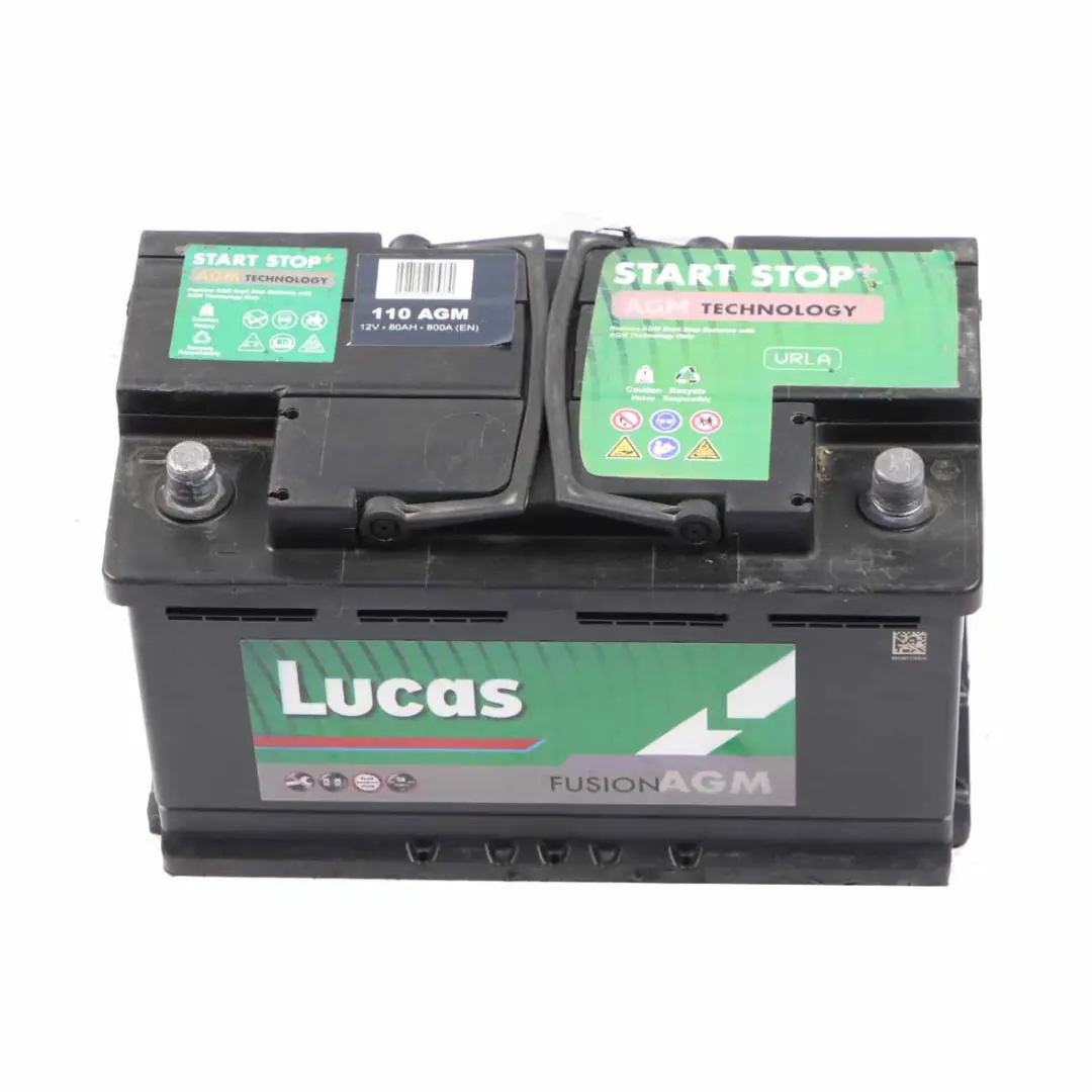 Lucas AGM Start Stop Accumulator Battery 80Ah 800A 12V 110 AGM to with Part number Lucas 80Ah Accumulator Lucas AGM Start Stop Accumulator Battery 80Ah 800A 12V 110 AGM - SKU Lucas 80Ah Accumulator - Part number Lucas 80Ah Accumulator