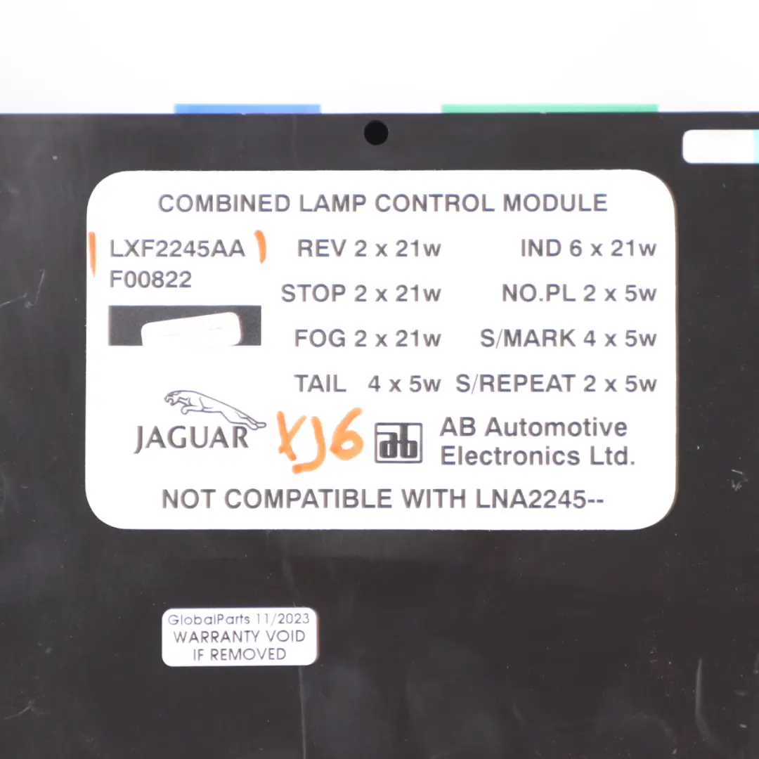 Jaguar XJ XJ6 XJR X300 Lamp Light Control Unit Module ECU to with Part number LXF2245AA Jaguar XJ XJ6 XJR X300 Lamp Light Control Unit Module ECU - SKU LXF2245AA - Part number LXF2245AA