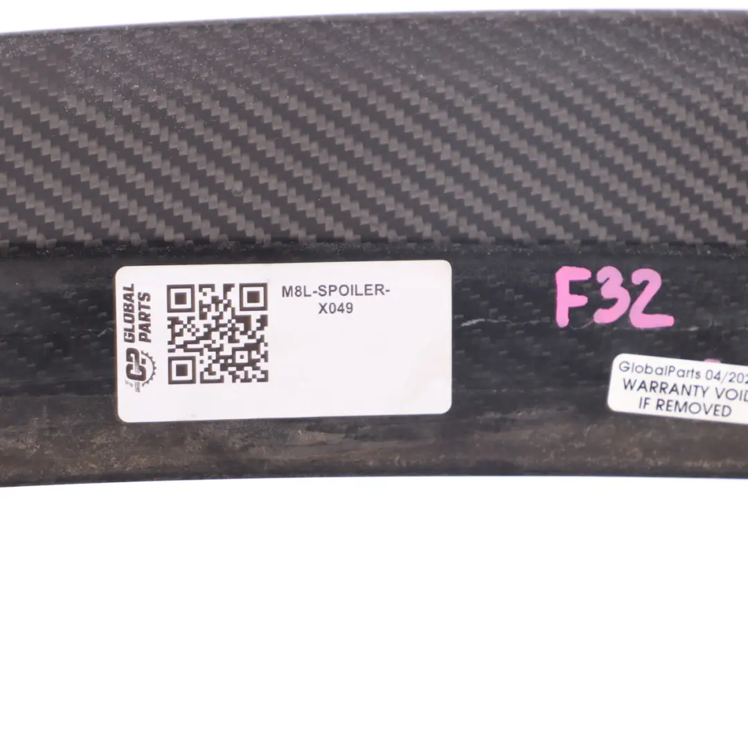 Spoiler BMW F32 M Performance Look Boot Trunk Lid Rear Trim Carbon to Tailgate with Part number M8L-SPOILER Tailgate Spoiler BMW F32 M Performance Look Boot Trunk Lid Rear Trim Carbon - SKU M8L-SPOILER-X049 - Part number M8L-SPOILER