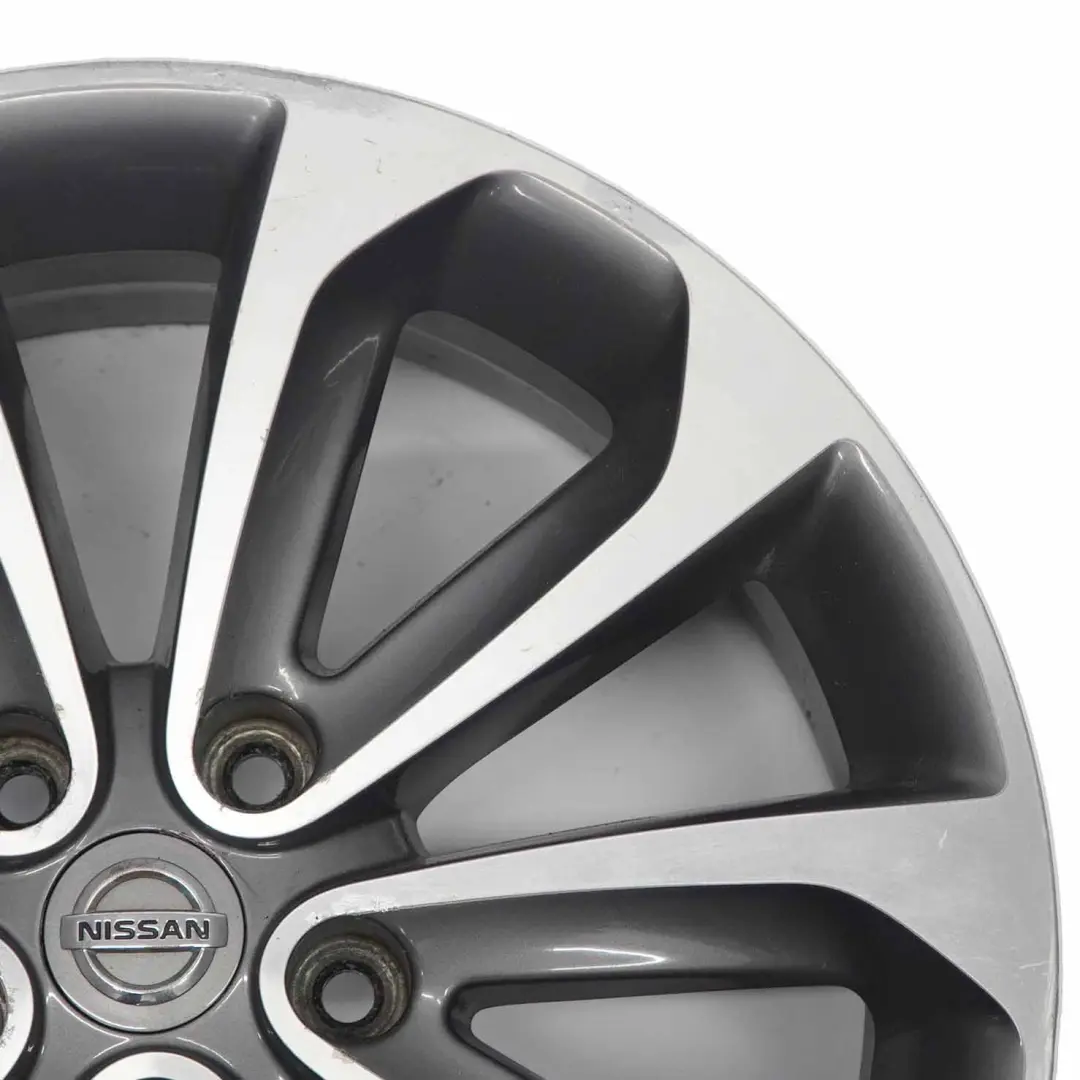 Cerchio in lega 18" ET:40 6.5J per Nissan Qashqai J10 con numero di parte MB73JD18A Nissan Qashqai J10 Cerchio in lega 18" ET:40 6.5J - SKU MB73JD18A-2 - Numero di parte MB73JD18A