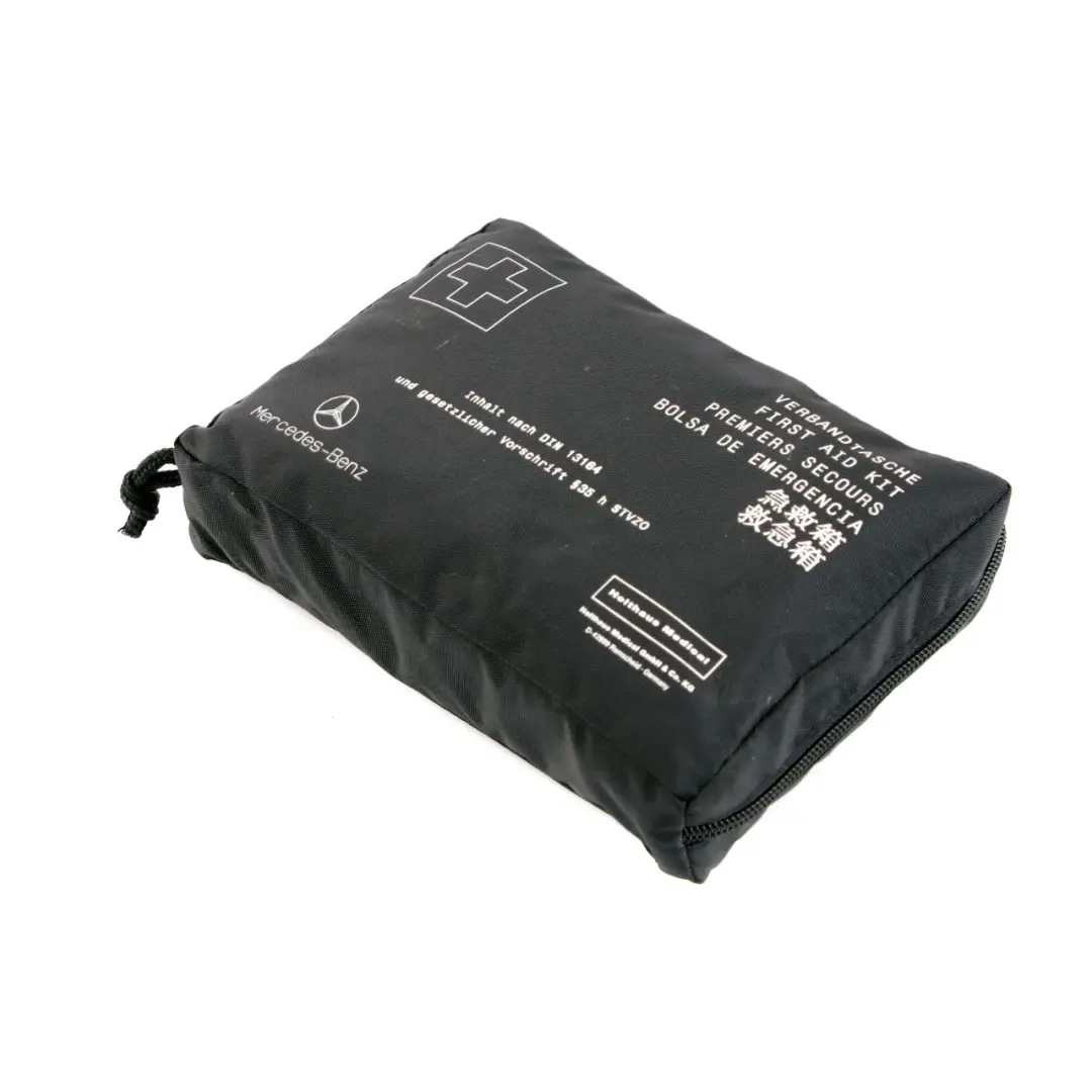 Aid Emergency Medical Kit Pouch Box Storage Case to Mercedes First with Part number Mercedes-Benz First Aid Mercedes First Aid Emergency Medical Kit Pouch Box Storage Case - SKU Mercedes-Benz-First-Aid - Part number Mercedes-Benz First Aid