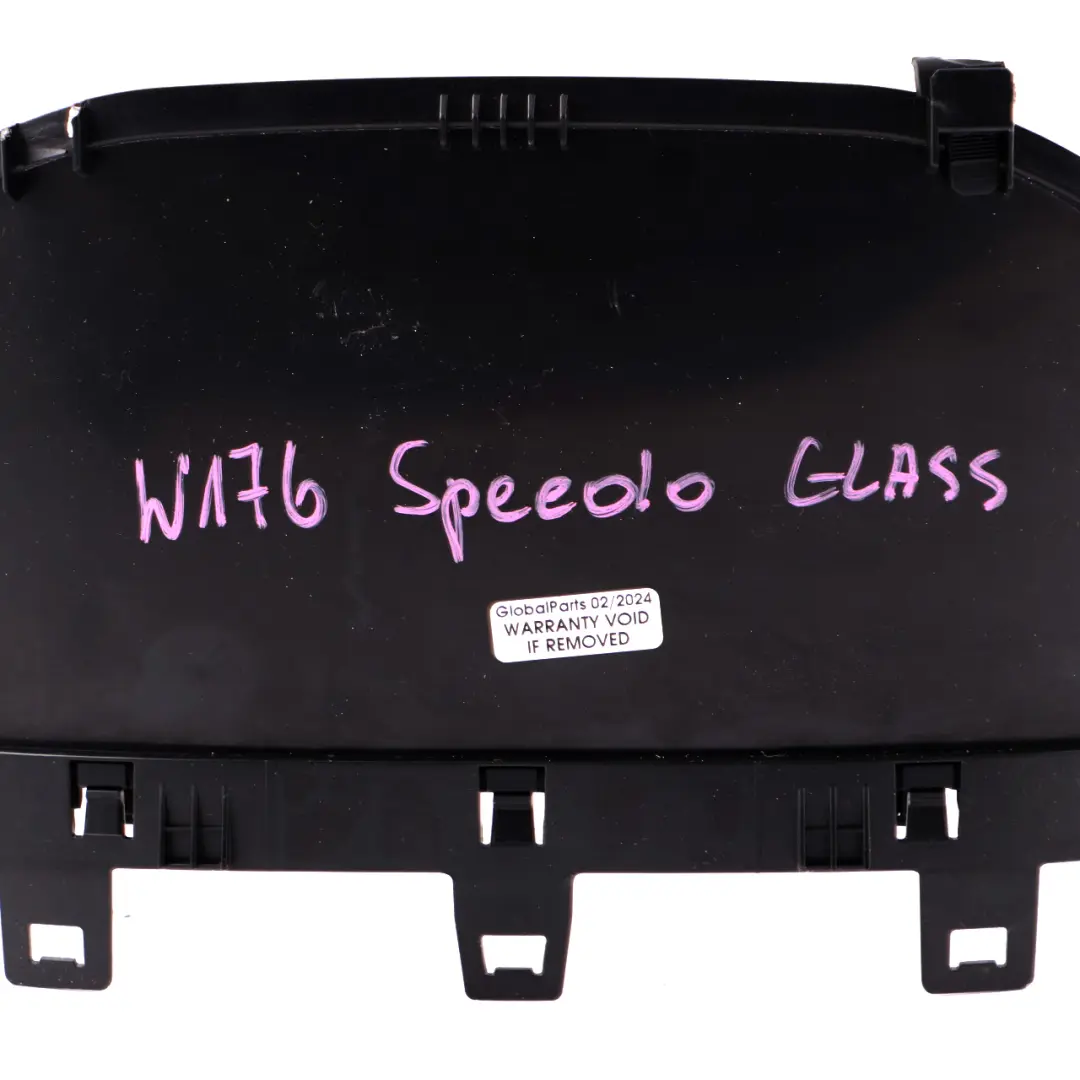Instrument Cluster Speedo Clocks Meter Glass Cover Trim Surround to Mercedes W176 with Part number Mercedes W176 Speedo Glass Mercedes W176 Instrument Cluster Speedo Clocks Meter Glass Cover Trim Surround - SKU Mercedes W176 Speedo Glass - Part number Mercedes W176 Speedo Glass