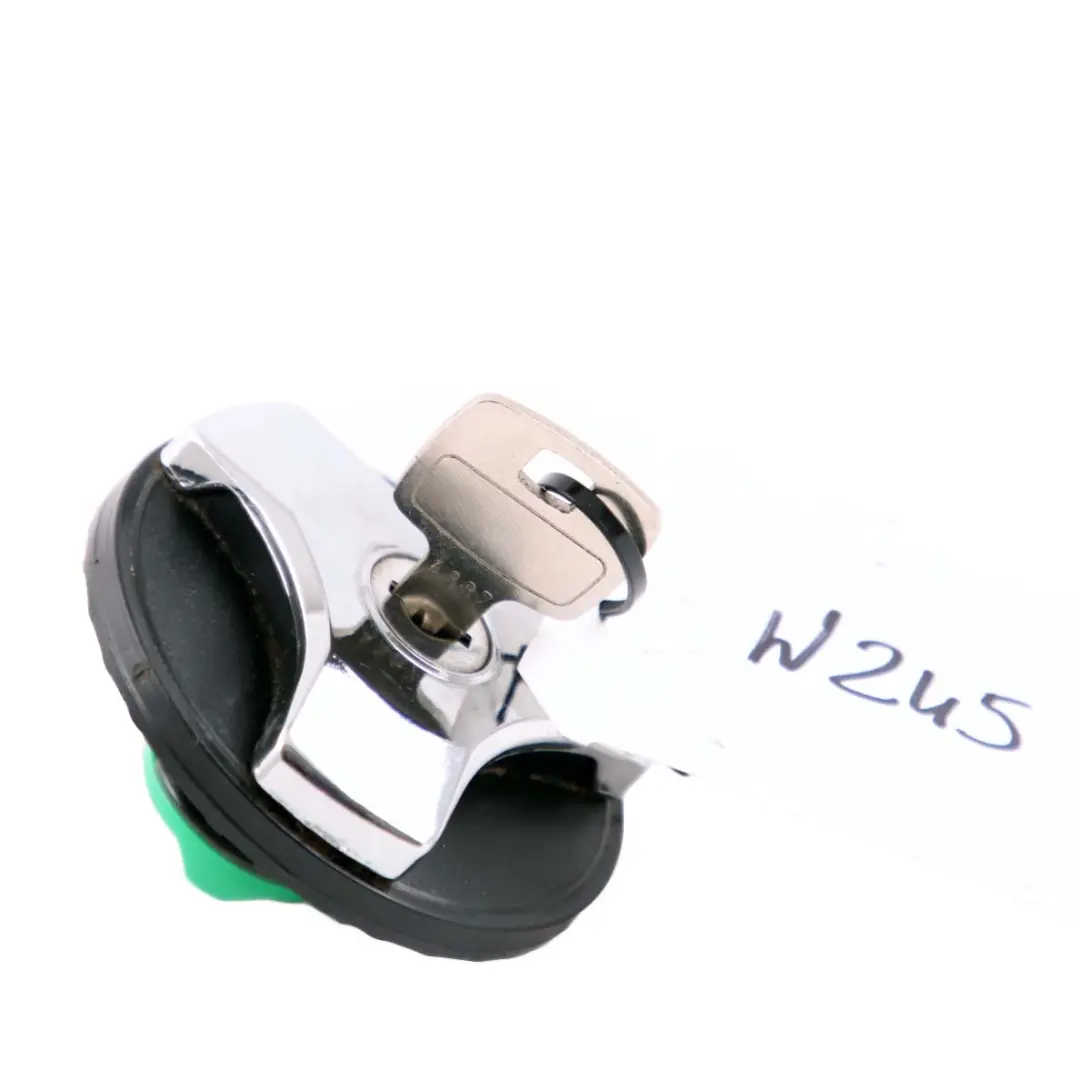  Mercedes-Benz B-Class W245 Fuel Tank Petrol Cap Plug Key Chrome Black - SKU Mercedes W245 Fuel Cap - Part number Mercedes W245 Fuel Cap