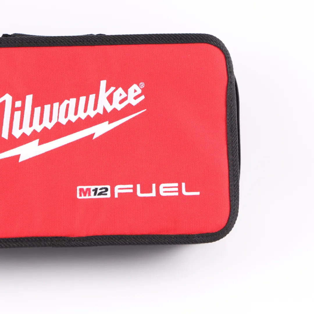  Milwaukee M12 Fuel Logo Contractor Soft Case Bag Storage Box 13.5 x 8 x 3 - SKU Milwaukee M12 Empty Case - Part number Milwaukee M12 Empty Case