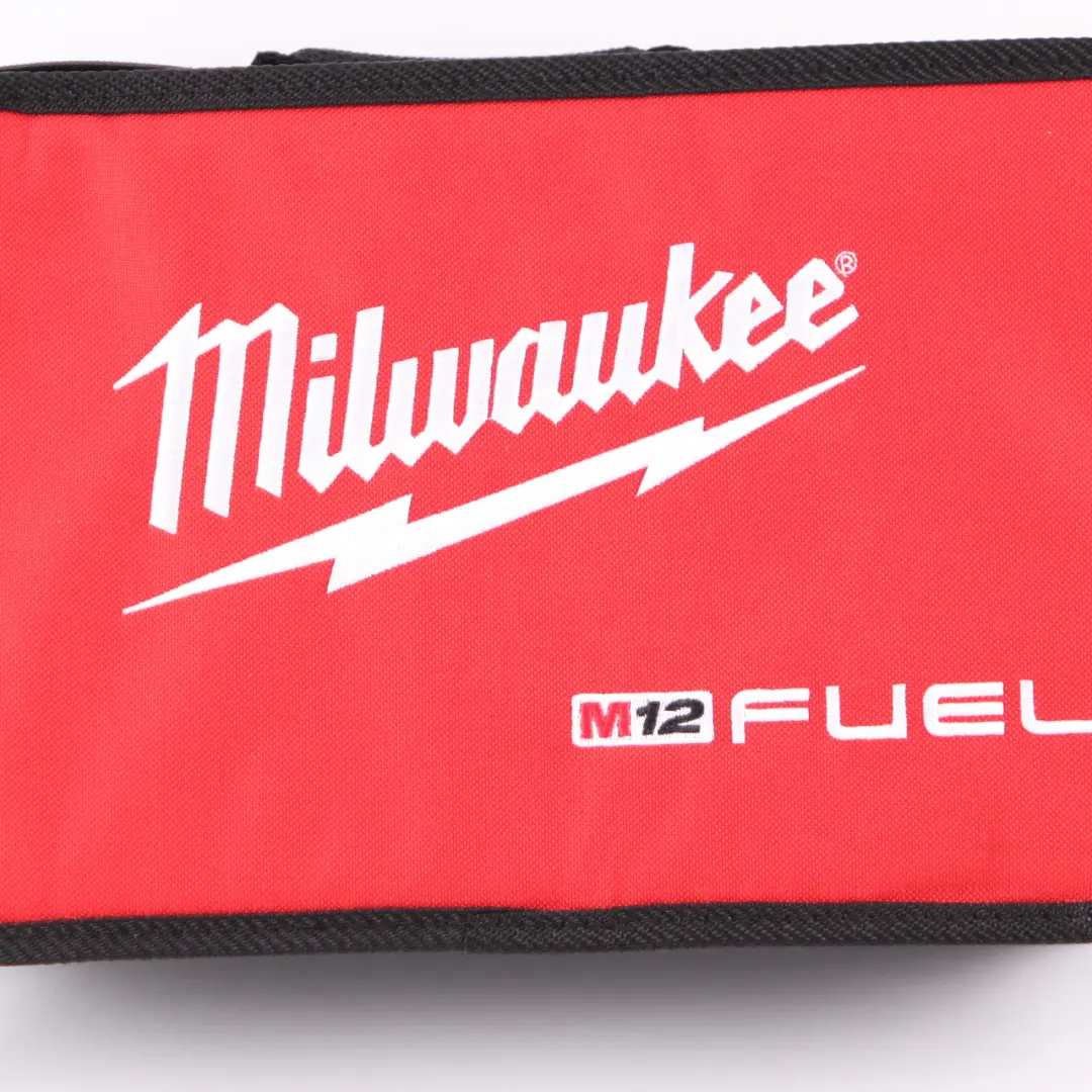 Milwaukee M12 Fuel Logo Contractor Soft Case Bag Storage Box 13.5 x 8 x 3 to with Part number Milwaukee M12 Empty Case Milwaukee M12 Fuel Logo Contractor Soft Case Bag Storage Box 13.5 x 8 x 3 - SKU Milwaukee M12 Empty Case - Part number Milwaukee M12 Empty Case