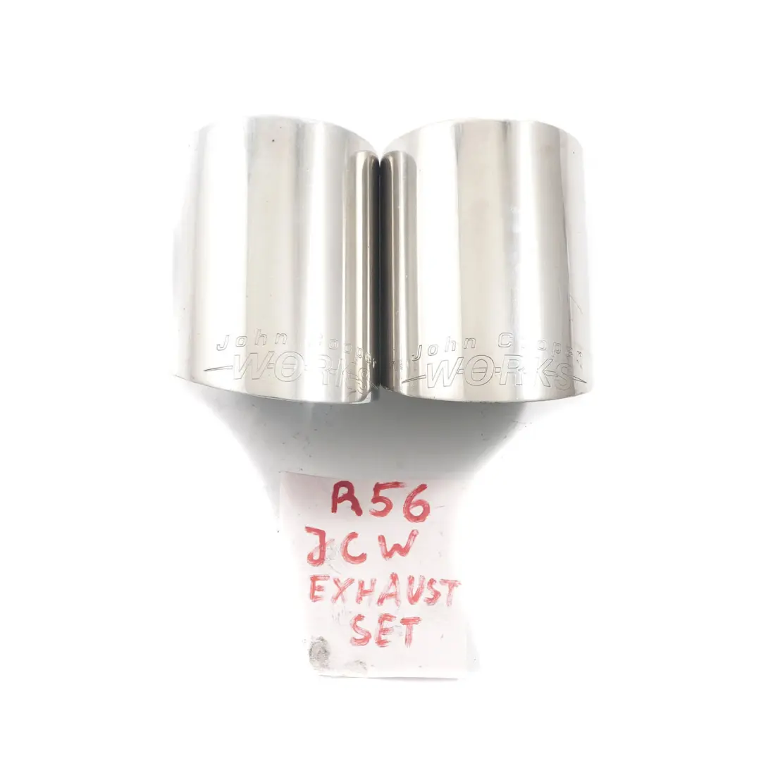 Hinten Auspuff Endschalldämpfer Abdeckung Chrom für Mini R56 JCW John Cooper Works mit Teilenummer Mini R56 JCW Exhaust Tips Mini R56 JCW John Cooper Works Hinten Auspuff Endschalldämpfer Abdeckung Chrom - SKU Mini R56 JCW Exhaust Tips - Teilenummer Mini R56 JCW Exhaust Tips