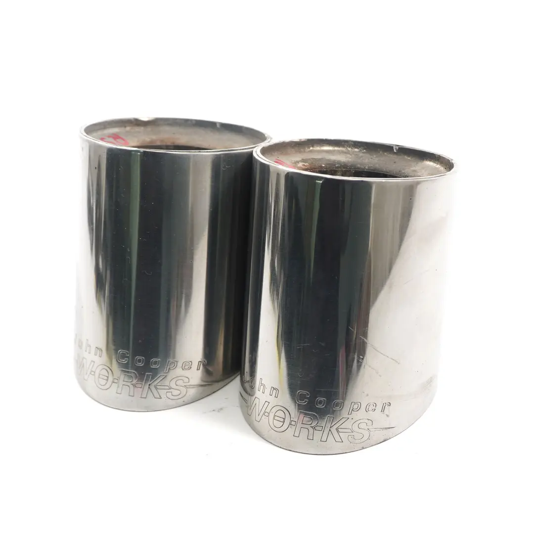 Punte scarico Mini R56 JCW John Cooper Works Silenziatore Tubo Cromato per con numero di parte Mini R56 JCW Exhaust Tips Punte scarico Mini R56 JCW John Cooper Works Silenziatore Tubo Cromato - SKU Mini R56 JCW Exhaust Tips - Numero di parte Mini R56 JCW Exhaust Tips