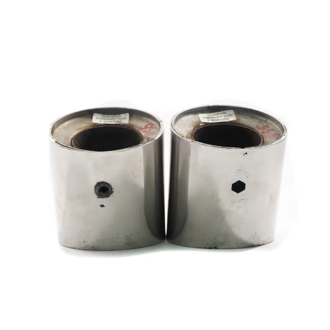  Exhaust Tips Mini R56 JCW John Cooper Works Rear System Muffler Pipe Chrome - SKU Mini R56 JCW Exhaust Tips - Part number Mini R56 JCW Exhaust Tips