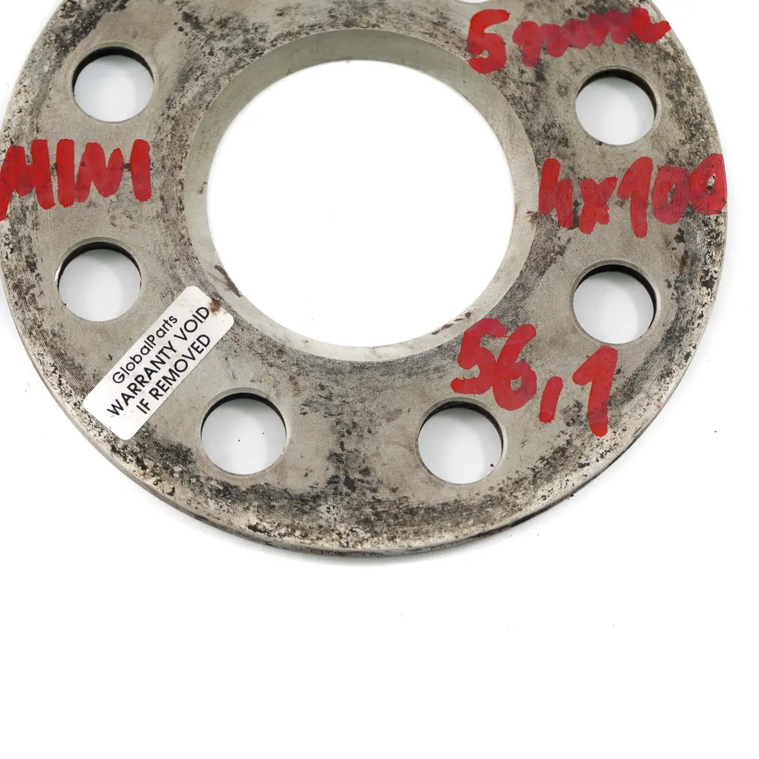  Alloy Wheel Spacers Hubcentric Shims Mini 4x100 56.1mm 5mm - SKU Mini Spacer Set 4x100 - Part number Mini Spacer Set 4x100