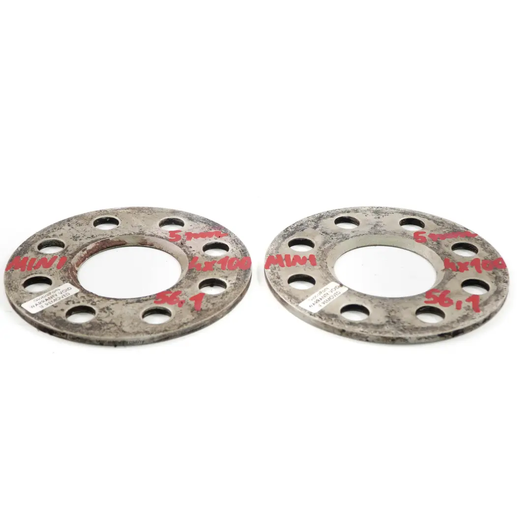Alloy Wheel Spacers Hubcentric Shims Mini 4x100 56.1mm 5mm to with Part number Mini Spacer Set 4x100 Alloy Wheel Spacers Hubcentric Shims Mini 4x100 56.1mm 5mm - SKU Mini Spacer Set 4x100 - Part number Mini Spacer Set 4x100
