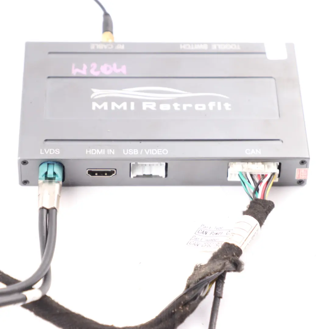 MMI Multimedia Interface CarPlay Android Retrofit Interface to Mercedes W204 with Part number MMI Retrofit Mercedes W204 MMI Multimedia Interface CarPlay Android Retrofit Interface - SKU MMI Retrofit - Part number MMI Retrofit