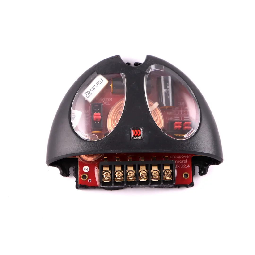 Genuine Morel Accuset MX 22.4 HiFi Audio 2-Way Hybrid Passive Crossover to with Part number Morel MX 22.4 Genuine Morel Accuset MX 22.4 HiFi Audio 2-Way Hybrid Passive Crossover - SKU Morel MX 22.4 - Part number Morel MX 22.4