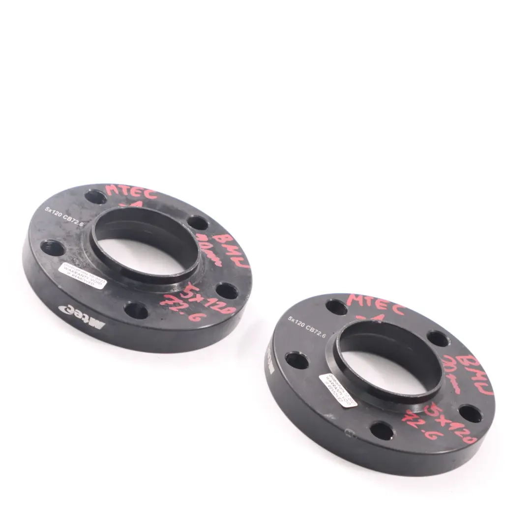  MTEC BMW Dystanse Podkładki 5x120 72.6mm 20mm - SKU MTEC BMW Spacers-1 - Numer Części MTEC BMW Spacers