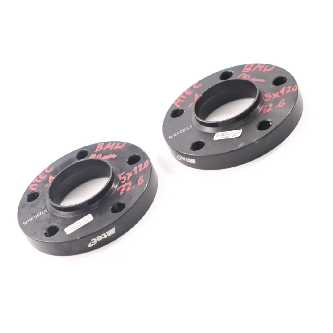 MTEC Alloy Wheel Spacers Hubcentric Shims BMW 5x120 72.6mm 20mm Pair to with Part number MTEC BMW Spacers MTEC Alloy Wheel Spacers Hubcentric Shims BMW 5x120 72.6mm 20mm Pair - SKU MTEC BMW Spacers-1 - Part number MTEC BMW Spacers