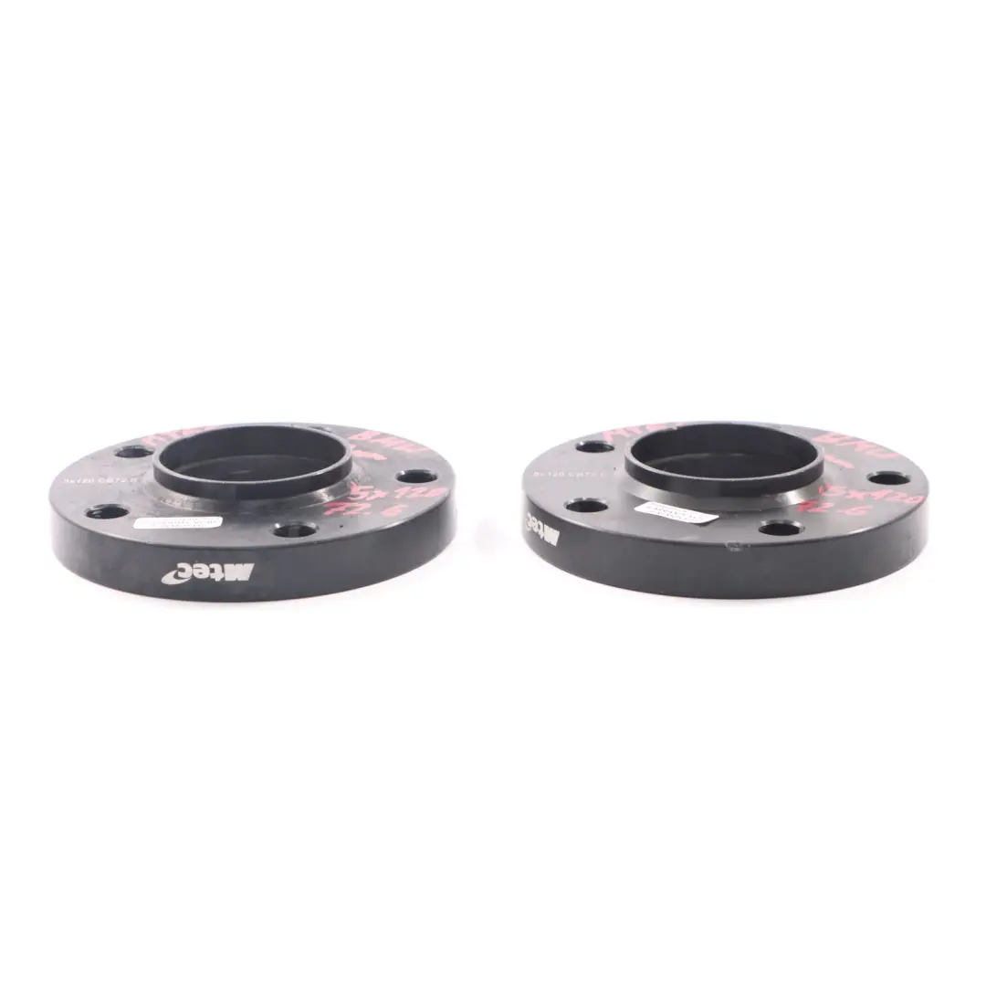  MTEC Alloy Wheel Spacers Hubcentric Shims BMW 5x120 72.6mm 20mm Pair - SKU MTEC BMW Spacers-1 - Part number MTEC BMW Spacers