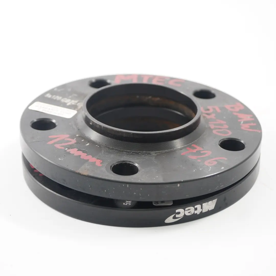  MTEC Espaciadores Llantas Aleación Calzos Centricos BMW 5x120 72.6mm 12mm Pareja - SKU MTEC BMW Spacers-2 - Número de pieza MTEC BMW Spacers