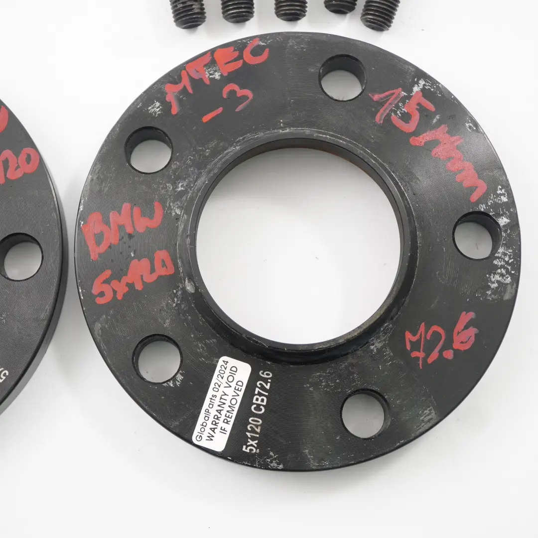  MTEC Espaciadores Llantas Aleación Calzos Centricos BMW 5x120 72.6mm 15mm Pareja - SKU MTEC BMW Spacers-3 - Número de pieza MTEC BMW Spacers