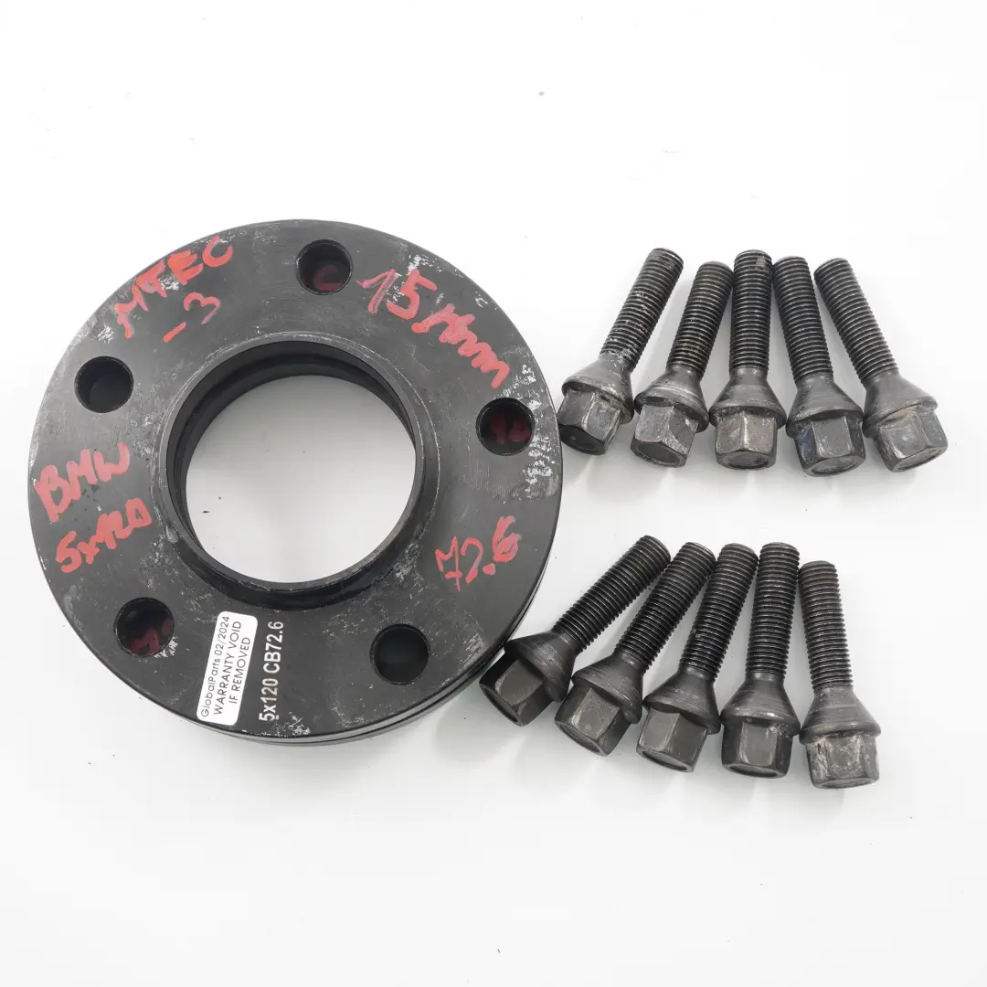  MTEC Espaciadores Llantas Aleación Calzos Centricos BMW 5x120 72.6mm 15mm Pareja - SKU MTEC BMW Spacers-3 - Número de pieza MTEC BMW Spacers