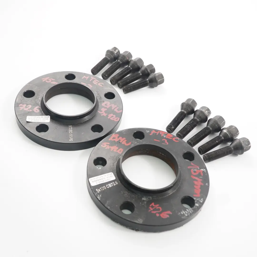  MTEC BMW Dystans Dystanse Do Kół Śruby 5x120 72.6mm 15mm Para - SKU MTEC BMW Spacers-3 - Numer Części MTEC BMW Spacers