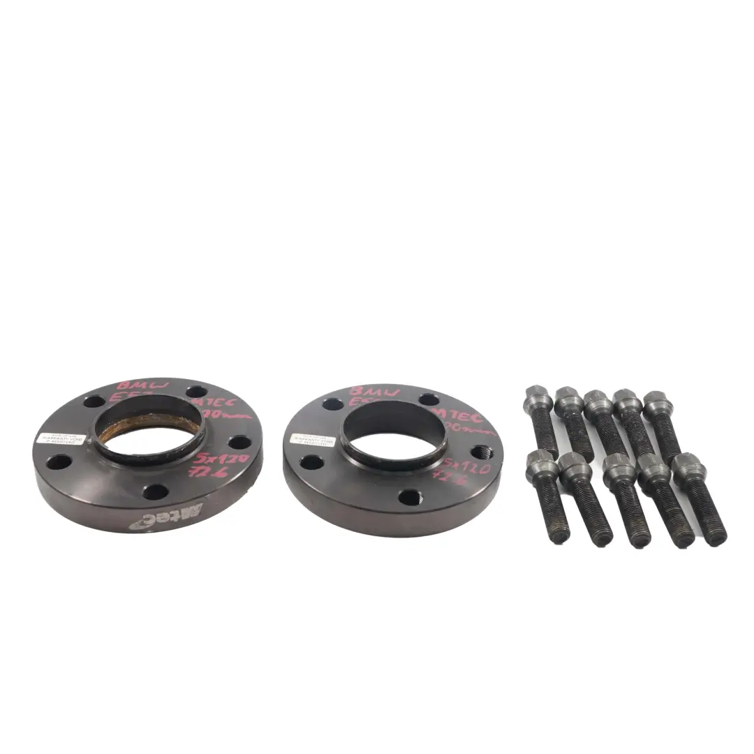  MTEC Alloy Wheel Spacers Hubcentric Shims BMW E53 5x120 72.6mm 20mm Pair + Bolts - SKU MTEC BMW X5 E53 Spacers - Part number MTEC BMW X5 E53 Spacers