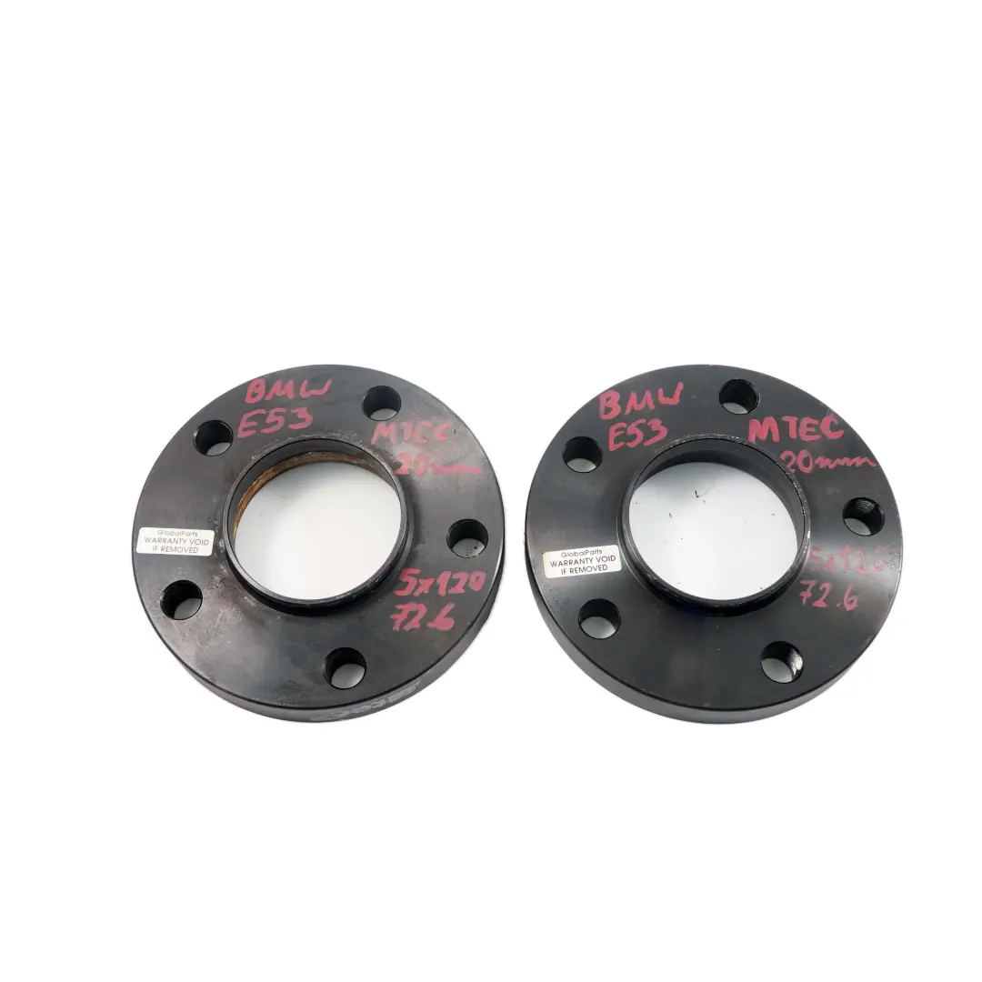  MTEC Alloy Wheel Spacers Hubcentric Shims BMW E53 5x120 72.6mm 20mm Pair + Bolts - SKU MTEC BMW X5 E53 Spacers - Part number MTEC BMW X5 E53 Spacers