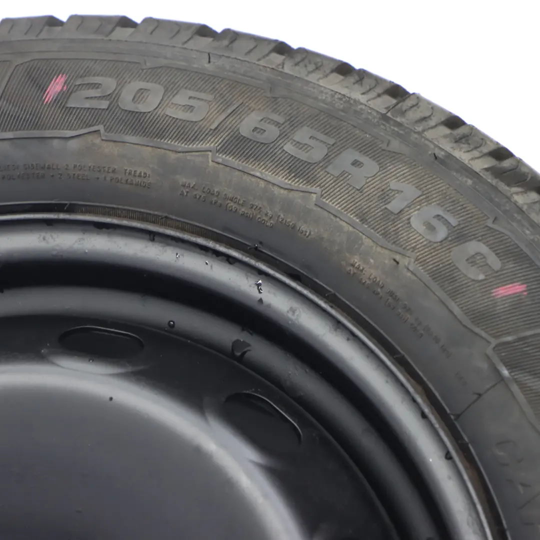 Renault Trafic Vivaro Black Steel Wheel Rim MWFR 127X 16" ET:50 6J 205/65 - SKU MWFR 127X 6J 16" ET:50-2 - Part number MWFR 127X 6J 16" ET:50