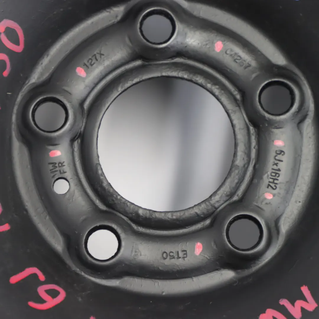 Renault Trafic Vivaro Black Steel Wheel Rim MWFR 127X 16" ET:50 6J 205/65 - SKU MWFR 127X 6J 16" ET:50-2 - Part number MWFR 127X 6J 16" ET:50