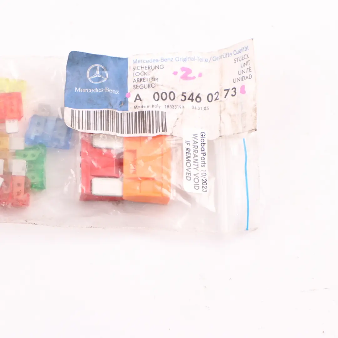Mercedes W169 W204 W211 C219 Kit de fusibles de remplacement - SKU N000000004325 - Numéro de pièce N000000004325