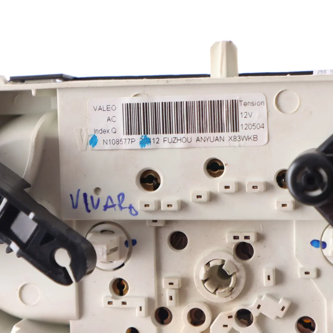Heater Climate Control Panel Air Con to Vauxhall Vivaro Renault Trafic with Part number N108577P Vauxhall Vivaro Renault Trafic Heater Climate Control Panel Air Con - SKU N108577P - Part number N108577P