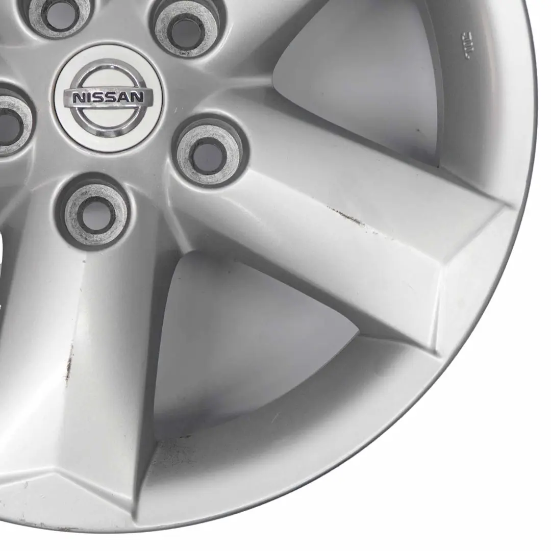 Alloy Wheel Rim 16" ET:40 6,5J to Nissan Qashqai Silver with Part number N3160140 Nissan Qashqai Silver Alloy Wheel Rim 16" ET:40 6,5J - SKU N3160140-1 - Part number N3160140
