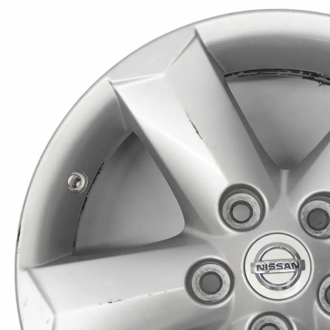 Alloy Wheel Rim 16" ET:40 6,5J to Nissan Qashqai Silver with Part number N3160140 Nissan Qashqai Silver Alloy Wheel Rim 16" ET:40 6,5J - SKU N3160140-1 - Part number N3160140