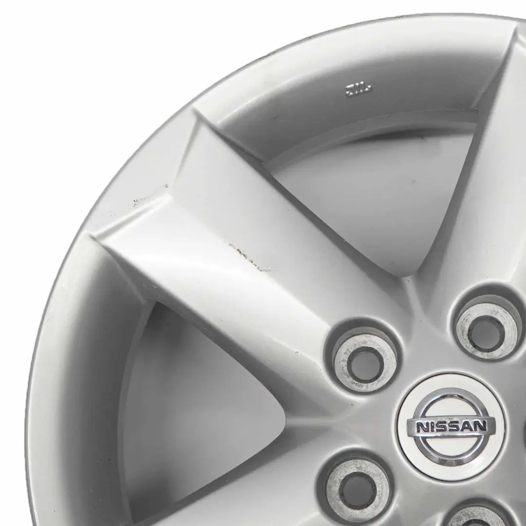 Alloy Wheel Rim 16" ET:40 6,5J to Nissan Qashqai Silver with Part number N3160140 Nissan Qashqai Silver Alloy Wheel Rim 16" ET:40 6,5J - SKU N3160140-2 - Part number N3160140